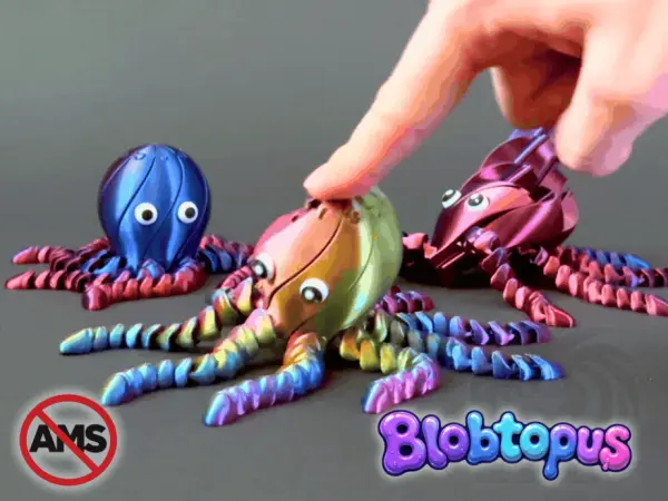 Blobtopus - Polvo articulado de slime flexível