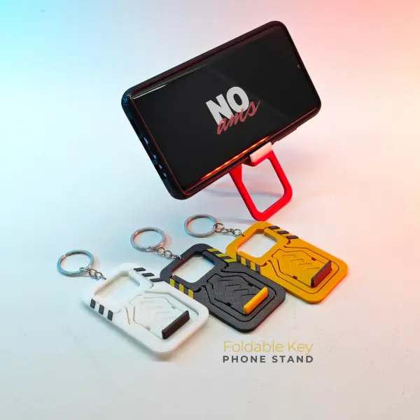 Suporte dobrável para celular com chave